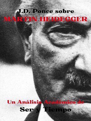 cover image of J.D. Ponce sobre Martin Heidegger